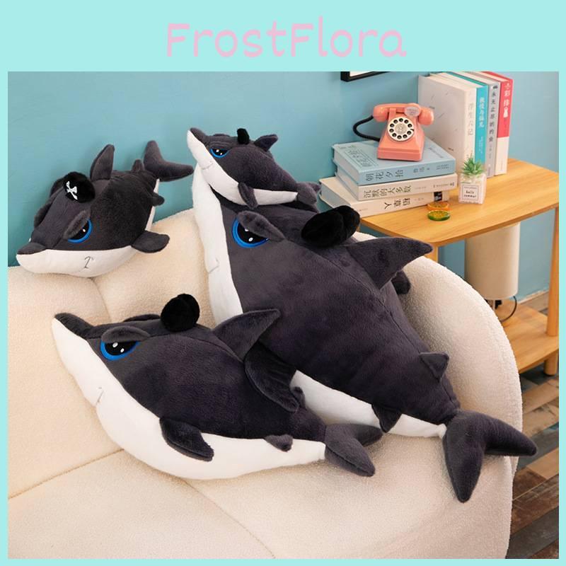 Adorable Pirate Shark Plush Toy Pillow Soft Stuffed Animal For Birthday Gifts