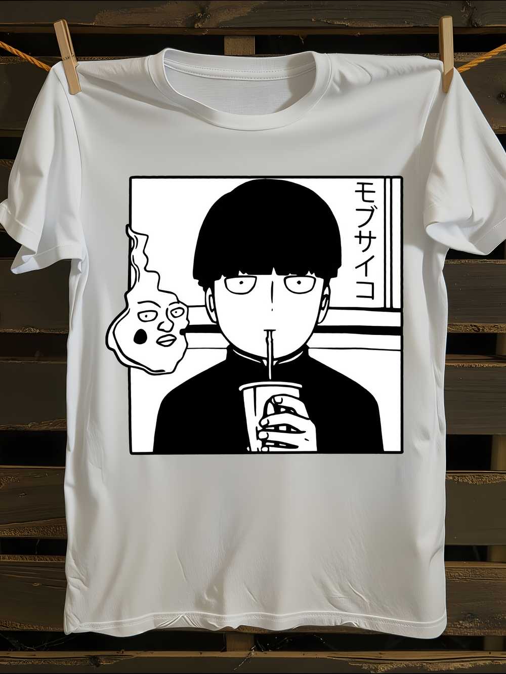 

Mob Psycho Anime Shigeo Kageyama Graphic T-Shirt Mens Tshirt Womens Tshirts with Letters Print Short Sleeves T-Shirt Casual Street Tee Shirt Top XXXL