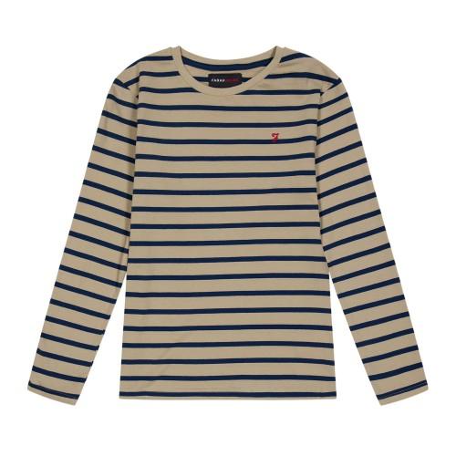Farah Childrens/Kids Alport Stripe Long-Sleeved T-Shirt
