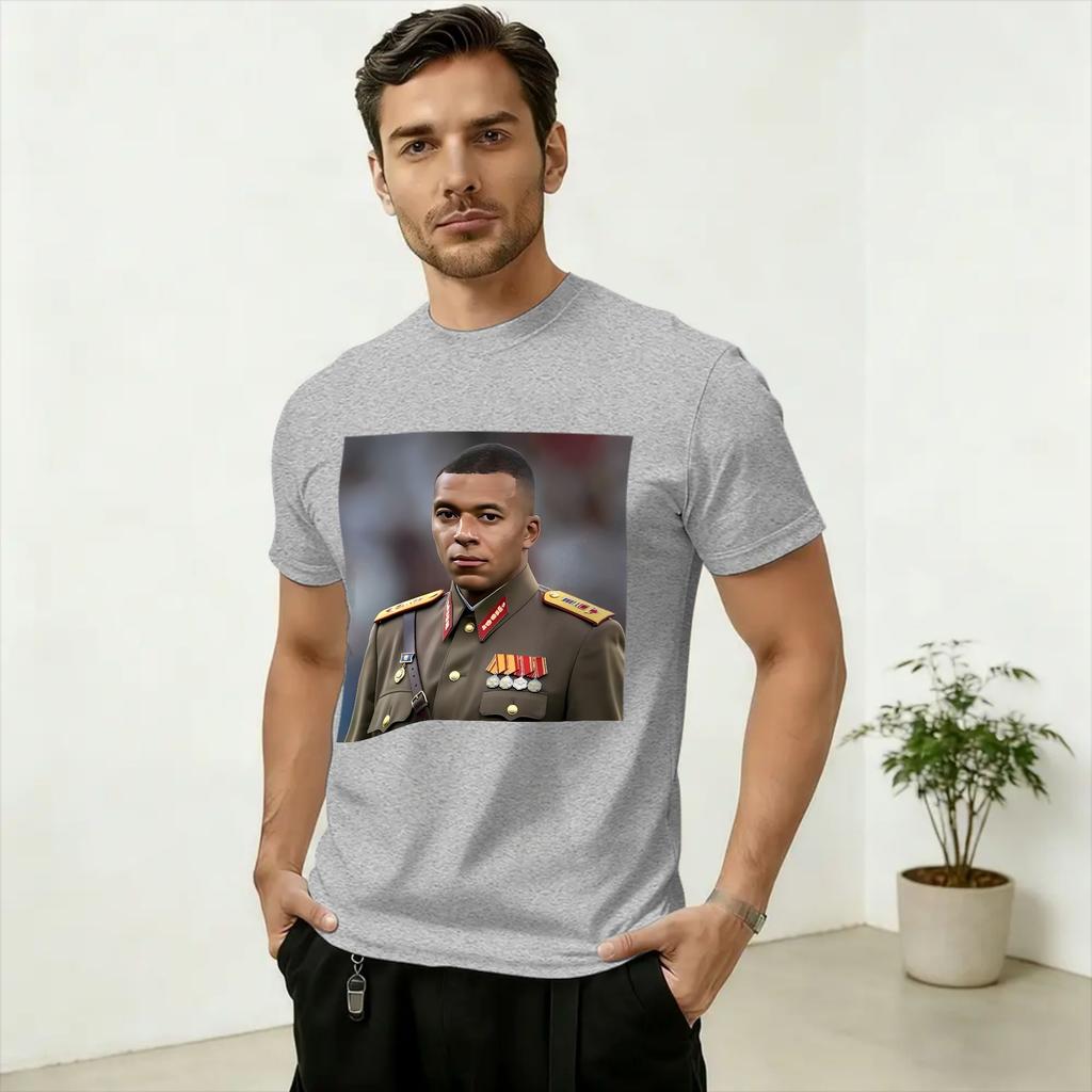 Kylian Mbappé Dictador Meme T-shirt Estiva 100% Cotone T-shirt Per Unisex Moda Stampa T-shirt Manica Corta Abbigliamento Classico
