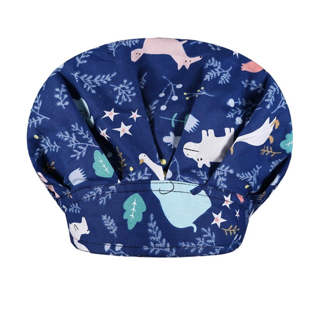 

With Button Nurse Cap Elastic Bandage Work Cap Professional Dustproof Cap Operating Room Style1