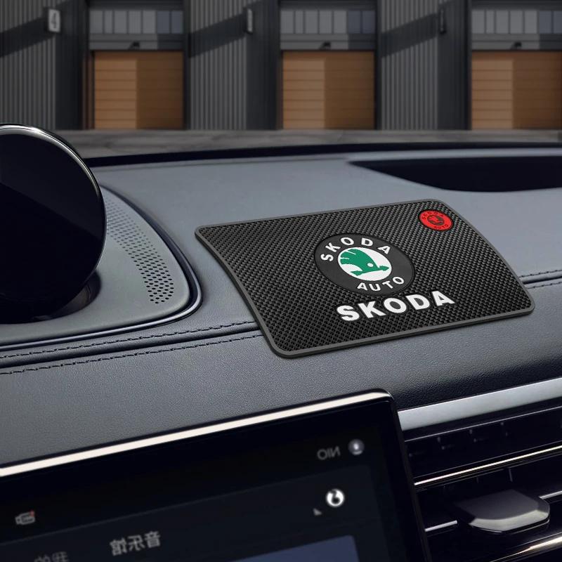CGP1 Car Anti-Slip Mat Pad Rubber Mobile Sticky Dashboard Phone Stand Non-Slip Mat For Skoda Fabia 1 2 Octavia a7 Superb Rapid Yeti