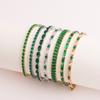 Mix Style Tennis Bracelet for Women Bracelets Green Cubic Zirconia Party Wedding Hip Hop Pulseras Mujer Jewelry Christmas Gift