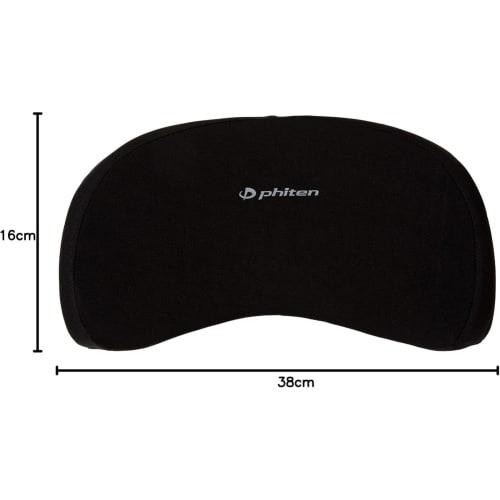 BONFORM Phiten Aqua Titanium Cushion Waist Hold Type 38 x 18cm Black Memory Foam Support Cushion Waist Pad for Lower Back Pain and Fatigue phiten 5815