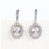 Elegant Princess Wedding Engagement Necklace hoop gold new in dangle Earrings for women Jewelry Sets rhinestones  Color CZ