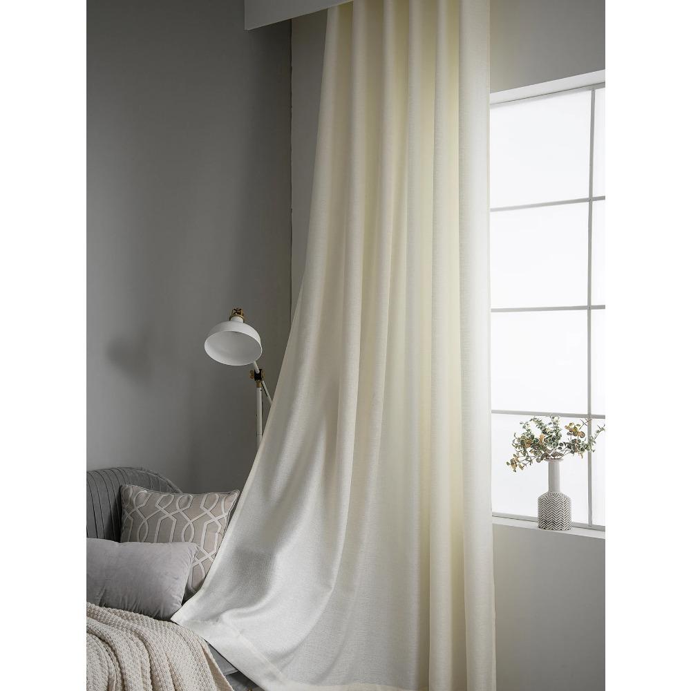 Curtain Tulle Luxurious Linen Window Curtains For Living Room Modern Voile Drapes Bedroom Decoration