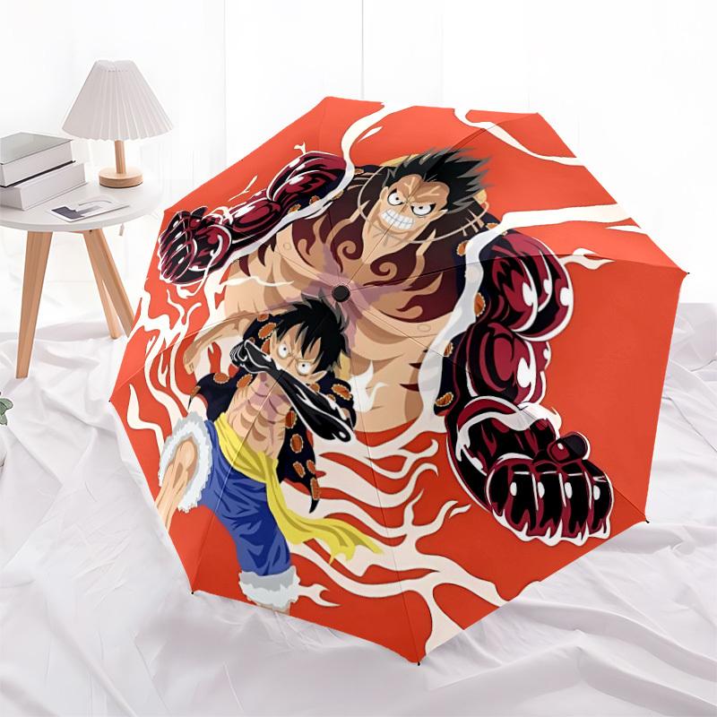 1pc One Piece Monkey D Luffy Automatic Open/Close Umbrella   Compact Travel Umbrella, 8 Rib Heavy Duty, Perfect for Women & Men    a0923184