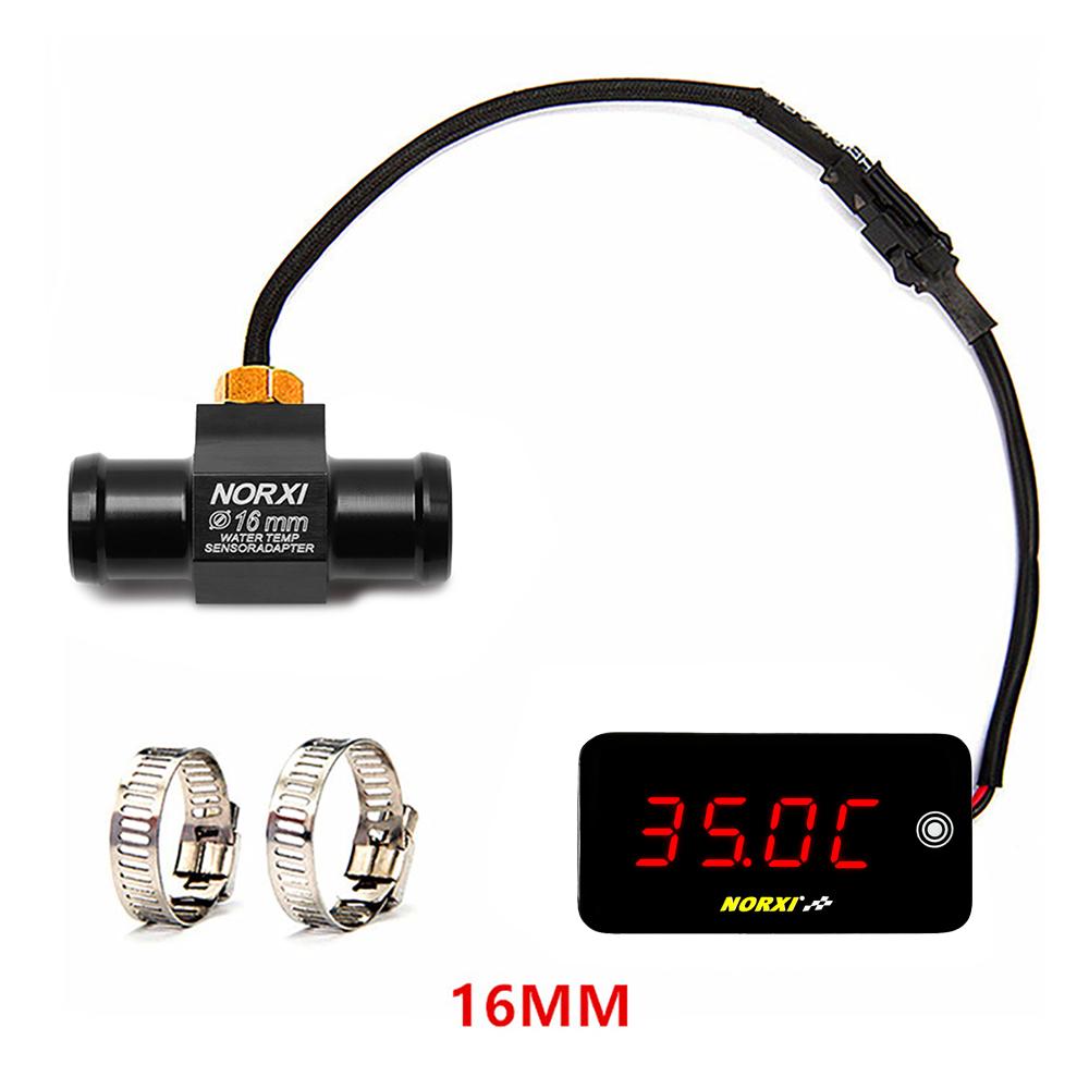 

Motorcycle thermometer universal Voltage Time 3 IN 1LED Digital Display Automatic brightness adjust motorcycle temperature meter