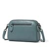 The first layer of cowhide women's bag, the new fashionable and versatile medium lady's mother shoulder messenger bag, small bag.