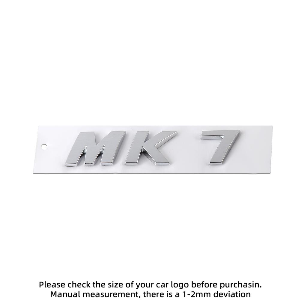 YNEPB1 ABS MK5 MK6 MK7 MK7.5 Letter Emblem Car Body Rear Trunk Badge Sticker For Volkswagen VW Polo Sharan Golf Scirocco Touran Touareg