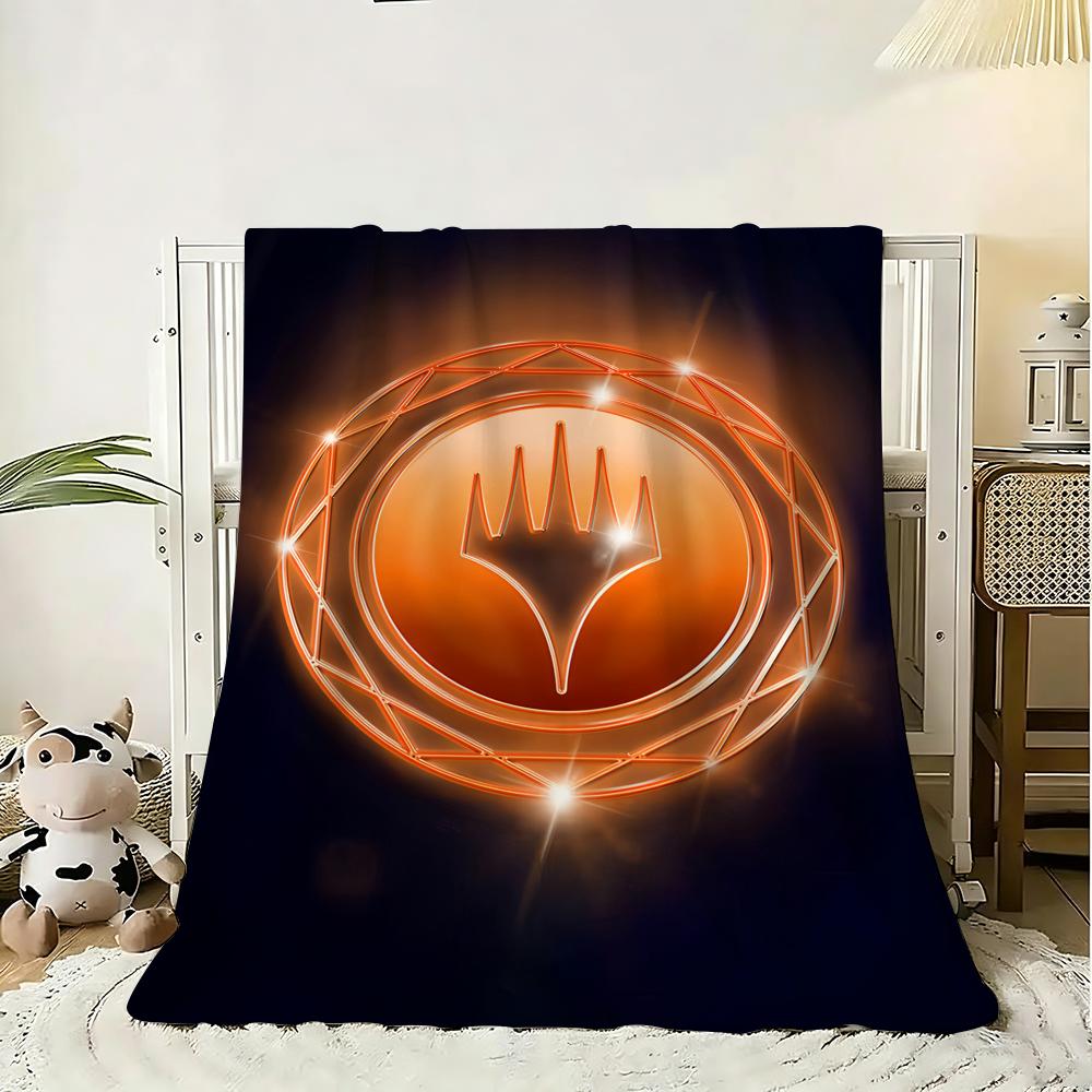 Magic The Gathering Throw Soft Flannel Throw Blanket, Lightweight Breathable Summer Nap Blanket For Sofa Home Travel Cozy Decor