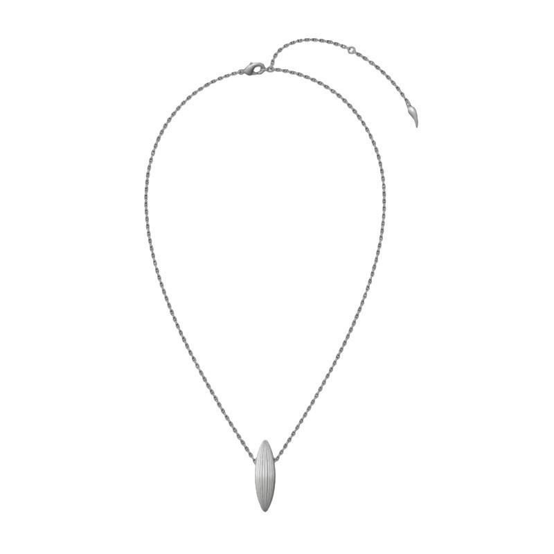 Personalized Simple Copper-Plated Platinum Rhombus Melon Seed Pendant Collarbone Chain Niche Cold Wind Trend Temperament Necklace