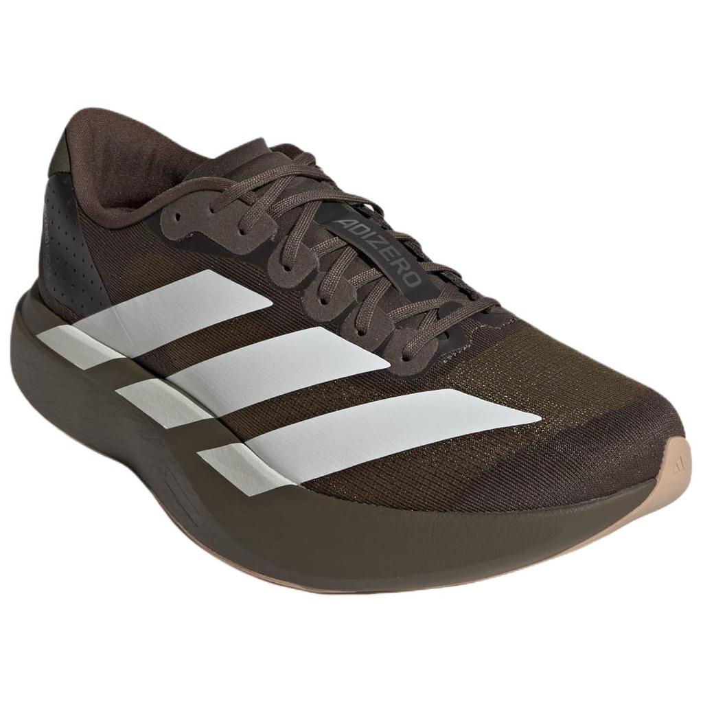 adidas Adizero Evo Sl Comfortable Durable Running Shoes Men Sneakers Dark-Brown White KI6913