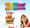 Children's Wooden Tool Box: Educational Workbench Toy for Boys with Simulation Repair, Screw, Nut Disassembly & Assembly Activity.