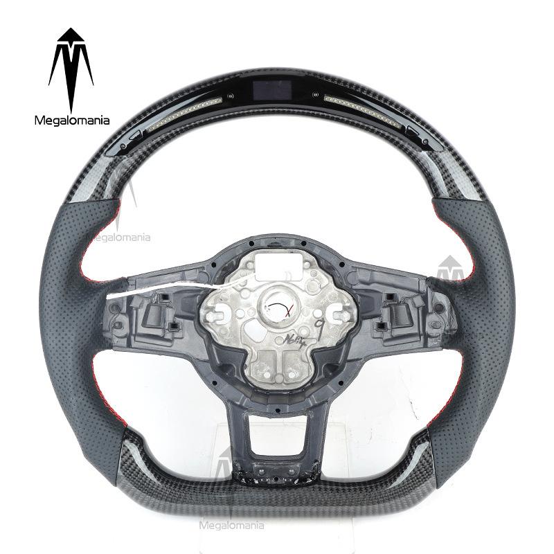 Carbon Fiber LED Racing Steering Wheel for VW GTI, Sagitar, Magotan, MK7, Golf 6/7, CC