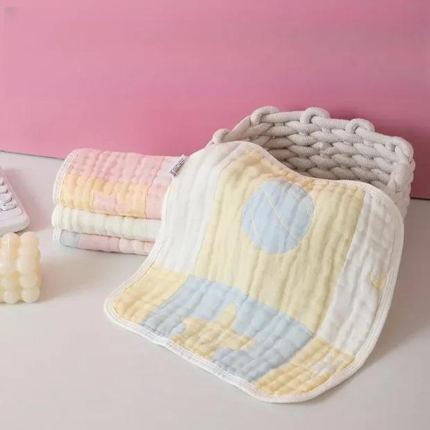 Women's Bamboo Cotton Gauze Face Towel - Super Soft, Thin Style for Adult Face Washing