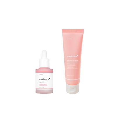 PDRN Pink Peptide Duo Set (PDRN Pink Peptide Ampoule 30ml +PDRN Pink Hyaluronic Moisturizing Cream 50ml) (7 Options)