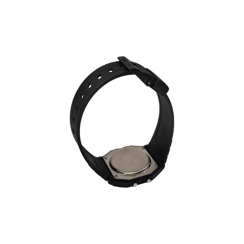 CASIO Custom Collection Quartz Movement Resin Strap Watch Unisex Black Dial F-91W-1(Watch5--)
