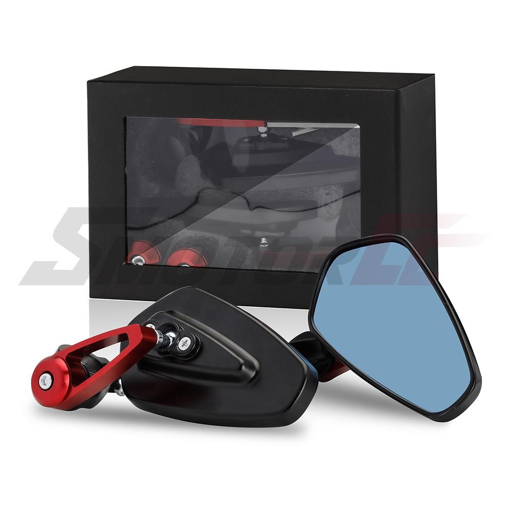 Motorcycle Modified Handlebar Mirror Handbar Reversing Mirror Street Bike Racing Handlebar Retro Rearview Mirror