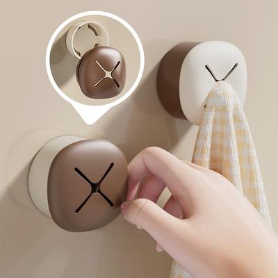 Soporte de enchufe para toalla sin perforación autoadhesivo estante organizador de baño almacenamiento de toallas pinza para paño de lavado herramienta de accesorios de baño