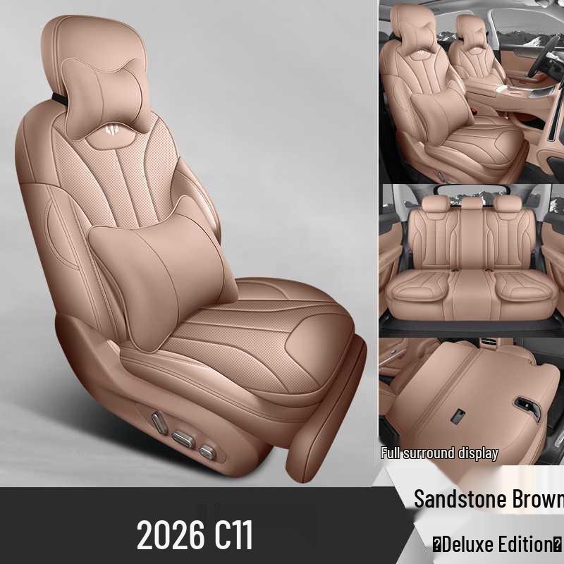Leapmotor C11 Universal Four-Season Breathable Leather Car Seat Covers Pads (2024-2026)