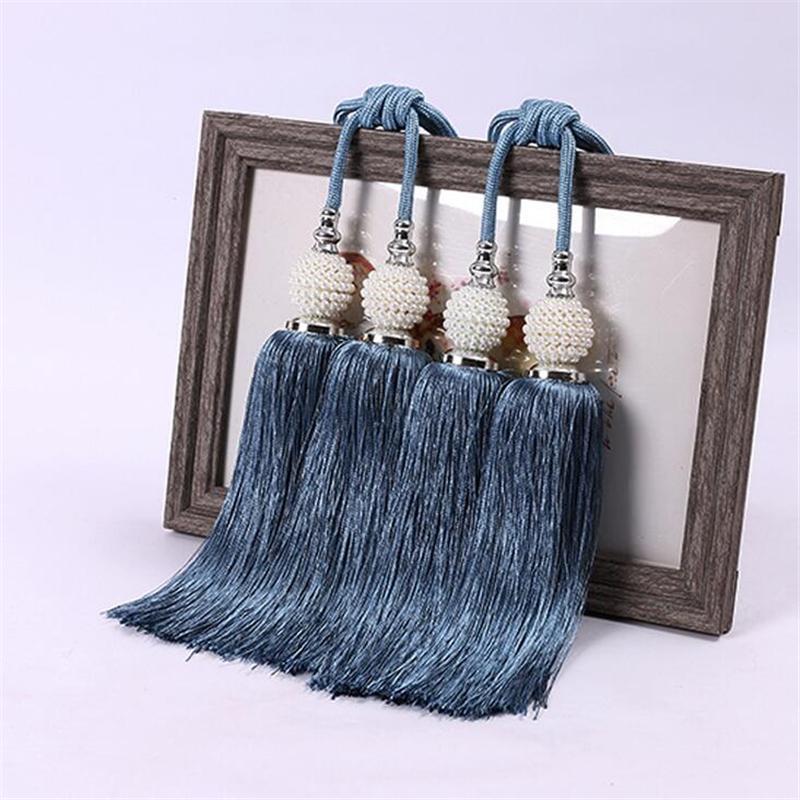 

1 шт., китайский классический стиль, жемчужный двойной шар, занавеска, подвесной шар, кисточка, связывающая веревка, украшение для занавески белый