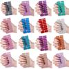 Nails Polish Stickers Solid Color Gels Nail Strips Nails Polish Wraps Gels Nail Stickers Manicures Stickers