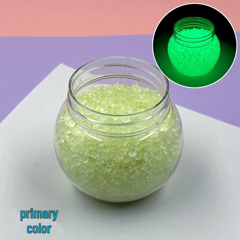 Luminous 3-5mm Sand Stones: Glowing Resin Pebbles for Aquarium, Garden, and Landscaping Decoration.