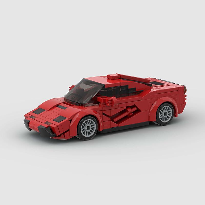 MOC Car City Speed Vehicle Super Car Rally Building Blocks Bricks Set Ornament Diy Consturction Toys For Kids Adults