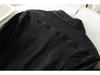 Women's Black Stretch Denim Jacket - Retro, Versatile, Short Spring Outerwear