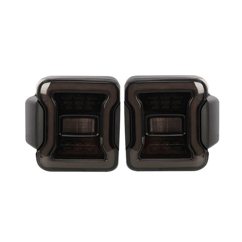 Smoked Black Style Taillights for Wrangler JL: Modified Rear Lights