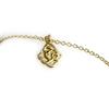 Les Trésors De Lily [K9110] - Gold Plated 'Hand of Fatima' Ankle Chain - 8x8 Mm
