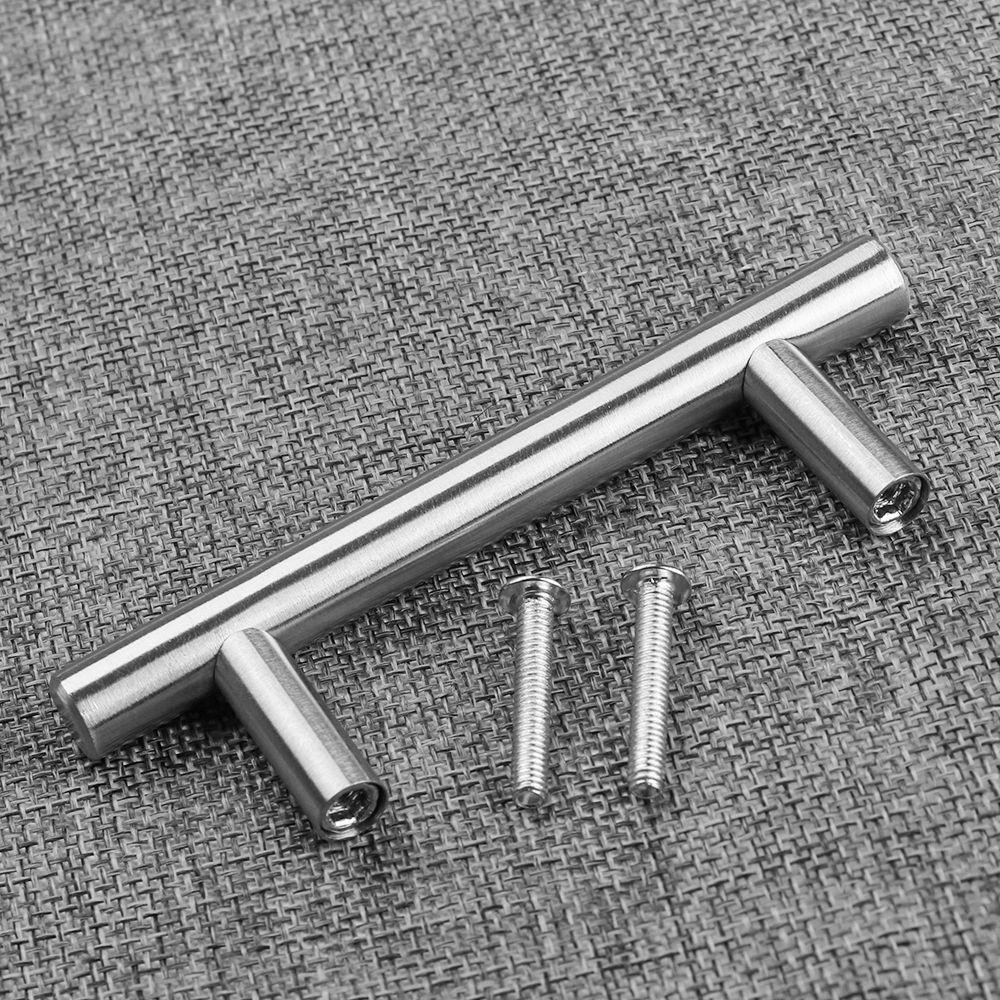 1pc Fashion Useful Hardware Cabinet Handles Drawer Door Knobs T-Bar Handle Wardrobe Pulls Stainless Steel Knobs