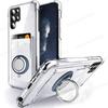 Transparent Soft Phone Case For Samsung S26 Ultra G Magnetic Ring Holder Card Slot Phone Cover For Galaxy S2 Edge S26 Plus
