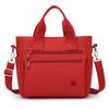 Borsa Tote Versatile in Nylon con Tasche Multiple con Zip Tracolla Regolabile Borsa a Spalla Casual per Donne Quotidiana