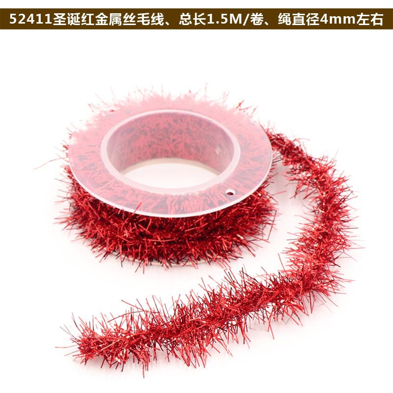Christmas Decoration Metal Wire Color Strips DIY with Iron Wire Metal Wire Yarn Festival Supplies