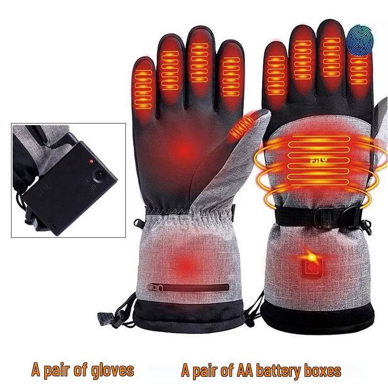 Electric Heated Touchscreen Gloves for Outdoor Skiing & Cycling