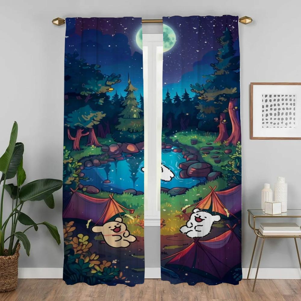 Tutu Curtains Living Room Curtain Panel Shades Halloween Decoration Partition Home Interior Kitchen Polyester Ideal For Sitting