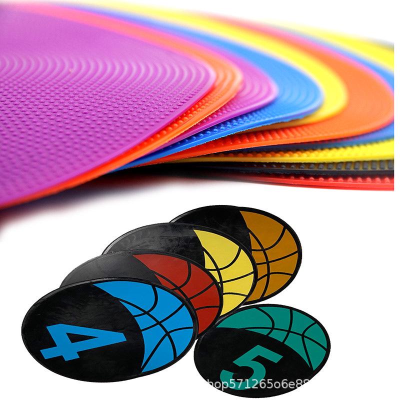 Digital Basketball Training Mark Disc - Round Flat Mat