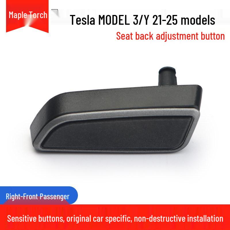 Tesla Model 3 & Y Seat Adjuster Buttons: Electric Backrest Switch for Driver & Passenger