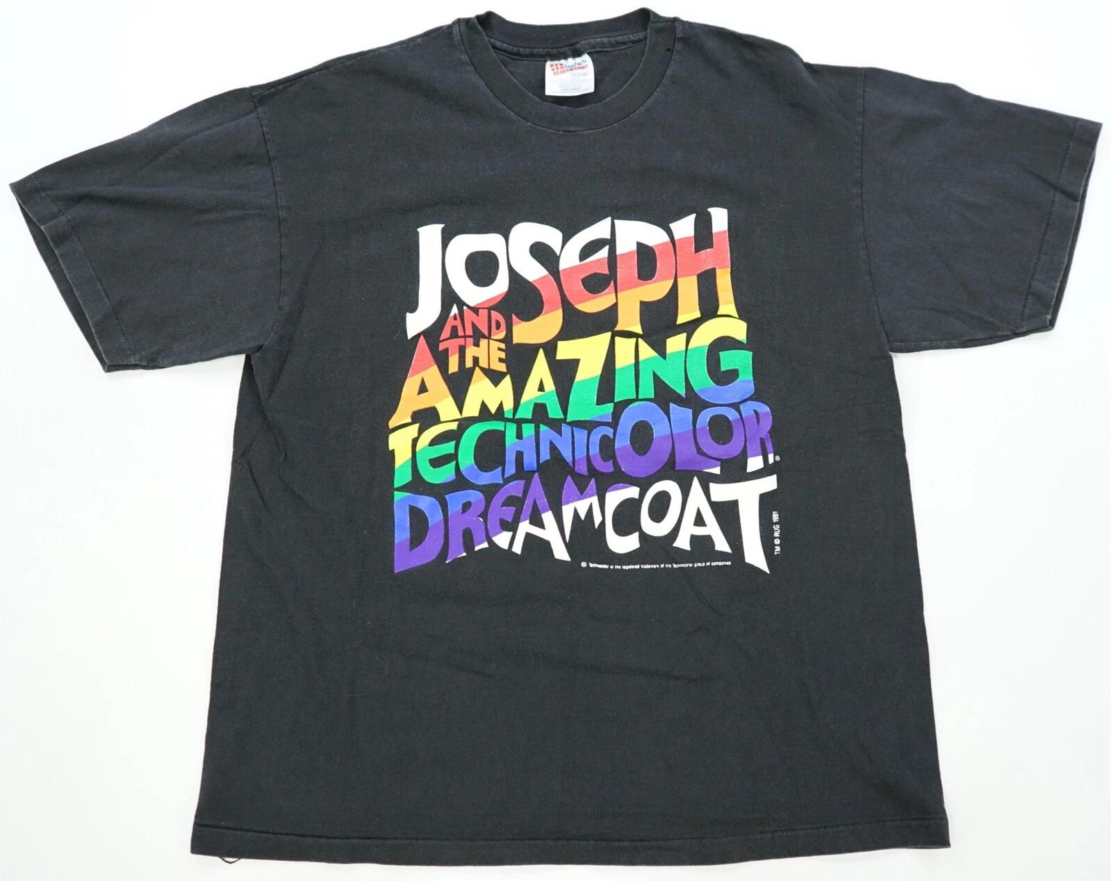 Rare VTG Joseph and the Amazing Technicolor Dreamcoat 1991 T Shirt 90s Black L M