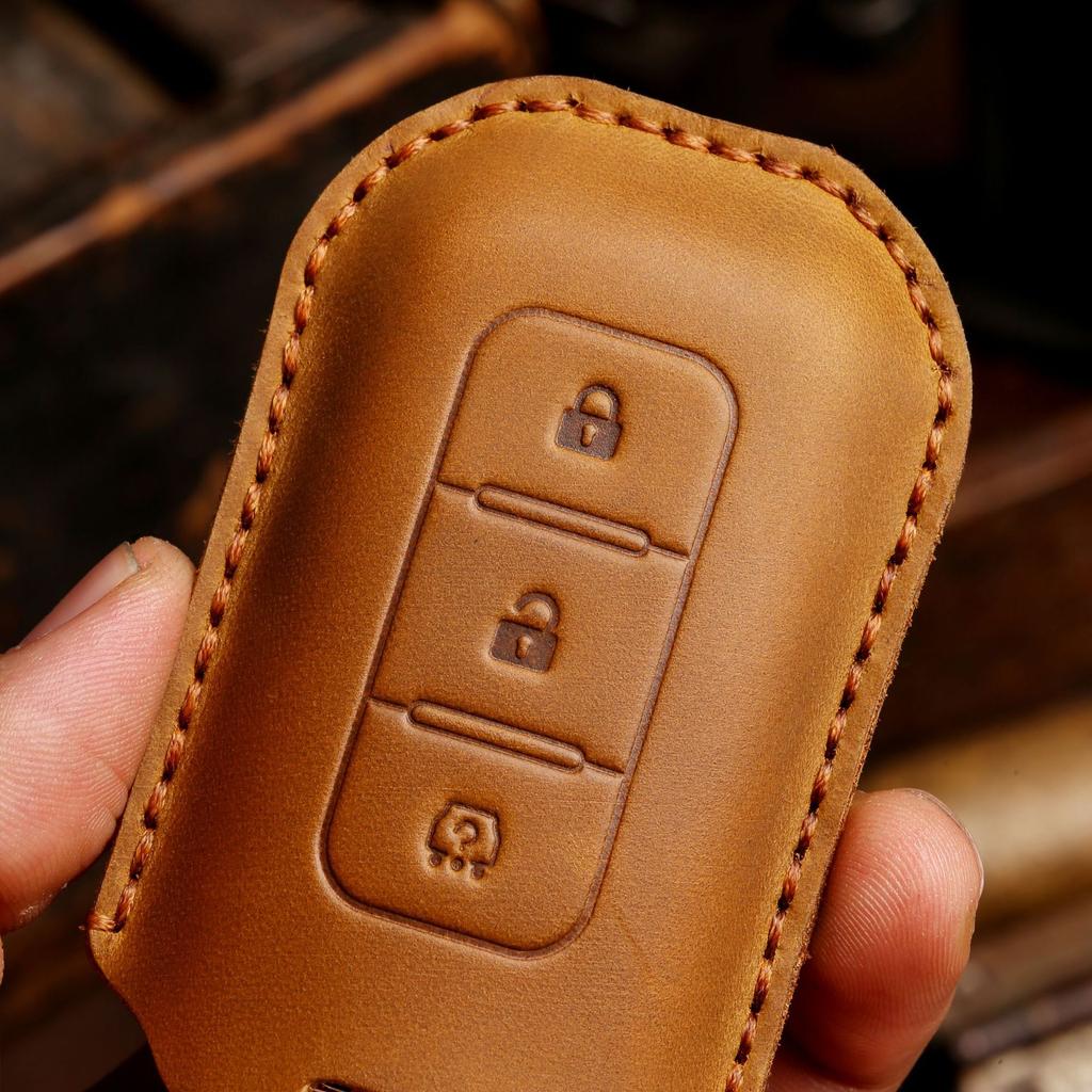 Applicable To Dongfeng Scenic Key Cover Handmade Crazy Horse Leather Auto Supplies Hot Selling Styles
