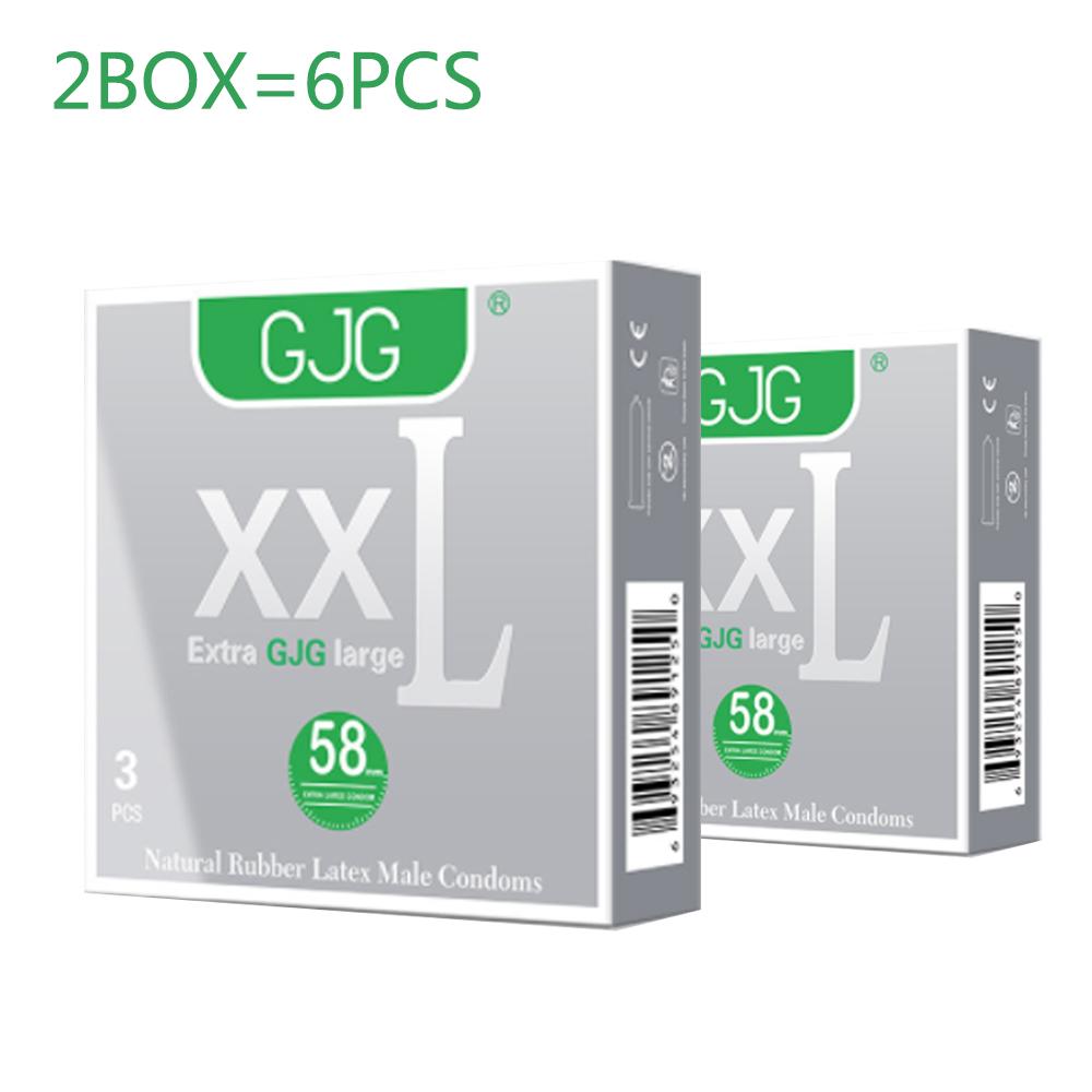 58MM kondom Velikost XXL Velká velikost Kondomy z přírodního kaučuku Velký penis Kondomy velké velikosti Bezpečné sexuální hračky s rukávem na penis pro dospělé