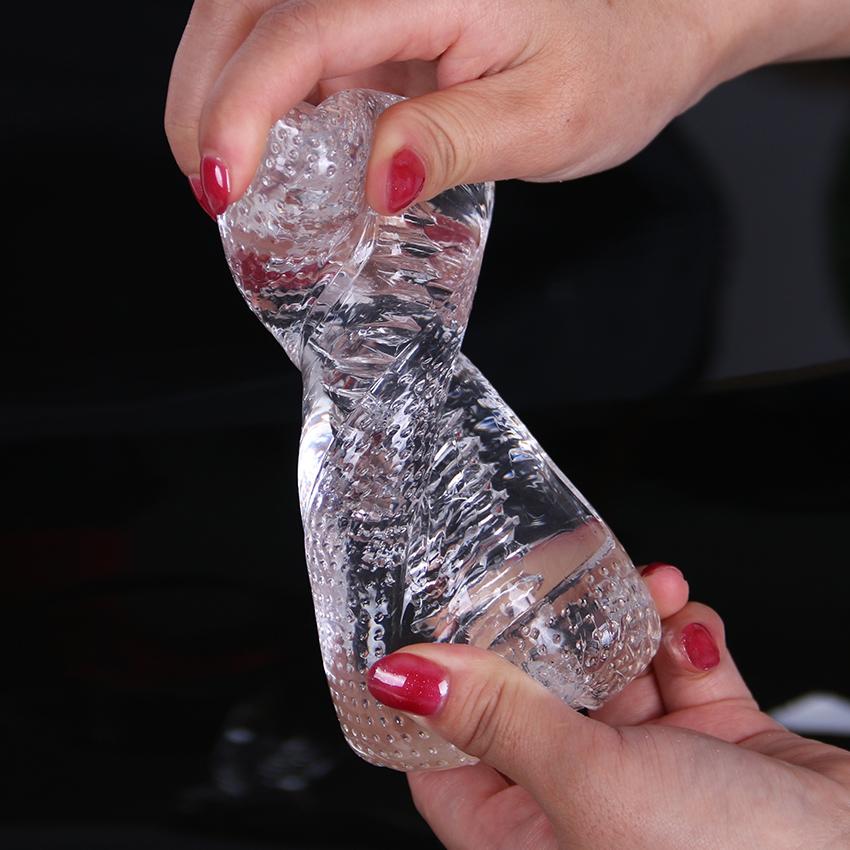 Silicone Transparent Vagina Pussy Masturbation Products Man Sex Toys Men Work Out Endurance Exercise Adult Sexual