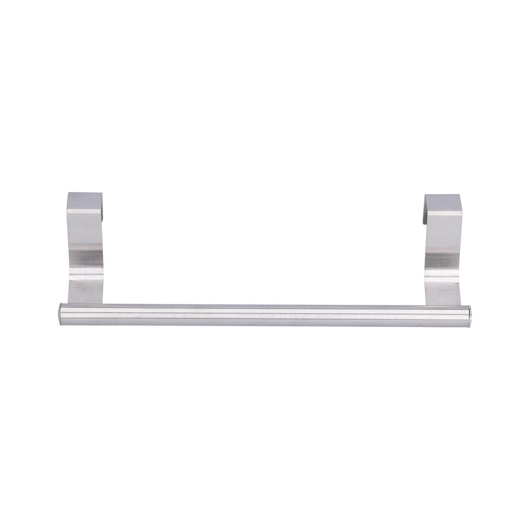 Towel Rack Stainless Steel Punch Free Strong Bearing Capacity Hanging Buckle Kitchen Towel Holder for Cabinet Bathroom