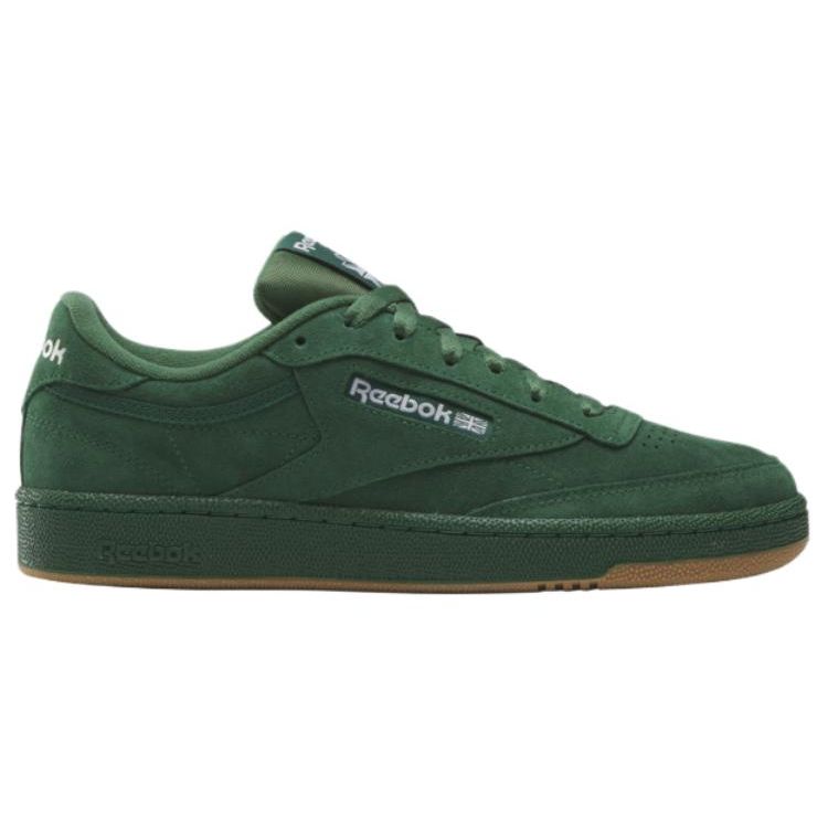 Reebok Club C 85 Dark Green Unisex Sneakers Footwear-White 100074451