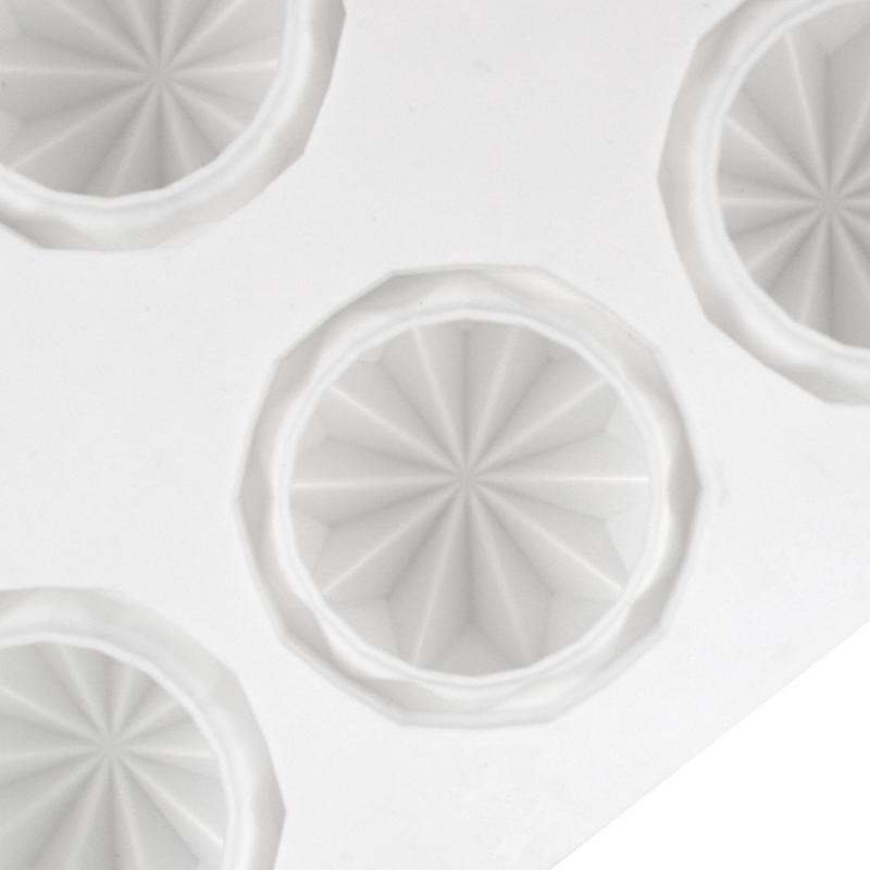 Diamond Muffin Silicone Gear Mold DIY Cupcake Cookies Fondant Baking Pan Non-Stick Pudding Steamed Cake Tool Pastry Donuts Mold