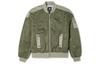 Jackets Women's Green Baseball Collar Moderate Pilot 10023721-A02