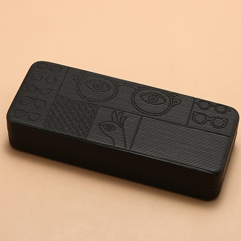 New Trendy Handmade Glasses Case Iron Square Glasses Case Glasses Case Printed Glasses Storage Box Waterproof чёрный