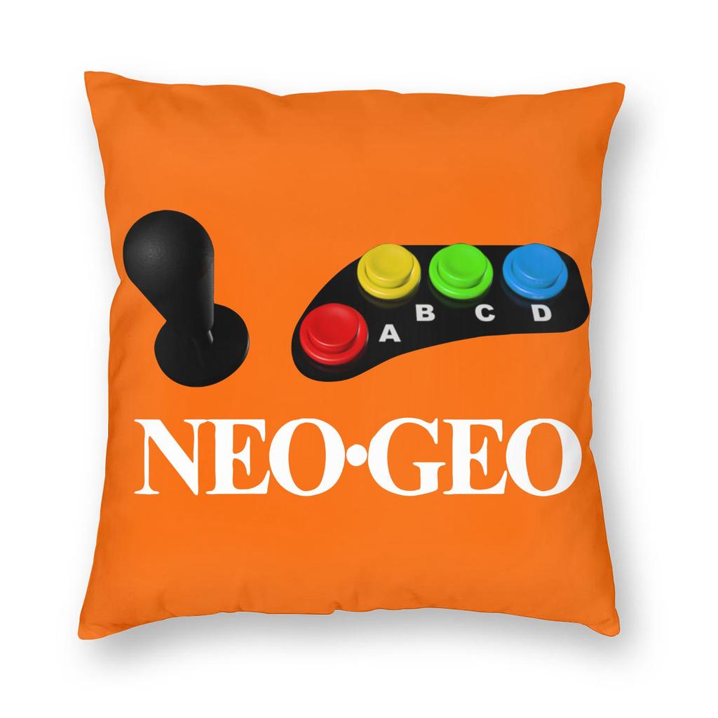 Neo Geo Arcade Pillowcase Double-Sided Printing Polyester Cushion Cover Decor Pillow Case Cover Home Zipper 45X45Cm